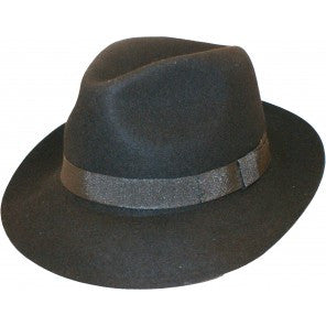 Fedora Hat with Grosgrain Ribbon Band