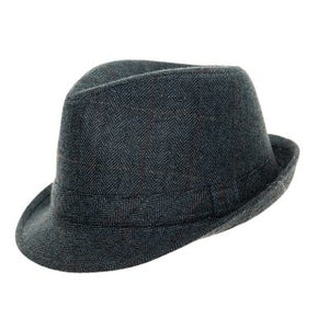 Adults Unisex Tweed Trilby.