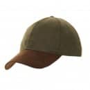 Baseball Cap with Faux Suede Peak -Adjustable Green or Navy