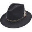 Dark Navy 100% Wool Fedora