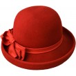 Women's Brimmed Wool Felt Vintage Cloche Hat