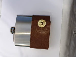 Limited Edition Hip Flask With Cartridge Decoration