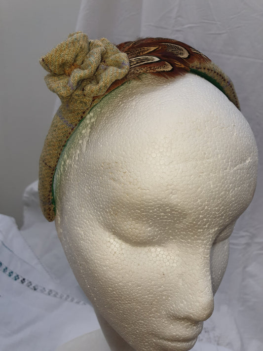 Limited Edition Light Green Tweed Headband